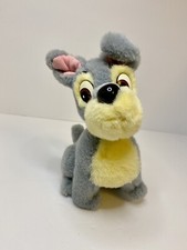 Vintage Disneyland 7  Plush Lady And The Tramp Puppy Dog Stuffed Animal