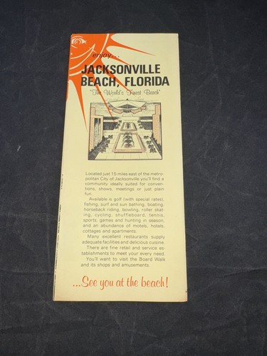Jacksonville Beach AuditoriumTravel Brochure rare - Picture 4 of 4
