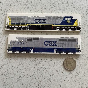 CSX Andy Fletcher Railroad Train Locomotive Refrigerator Magnets