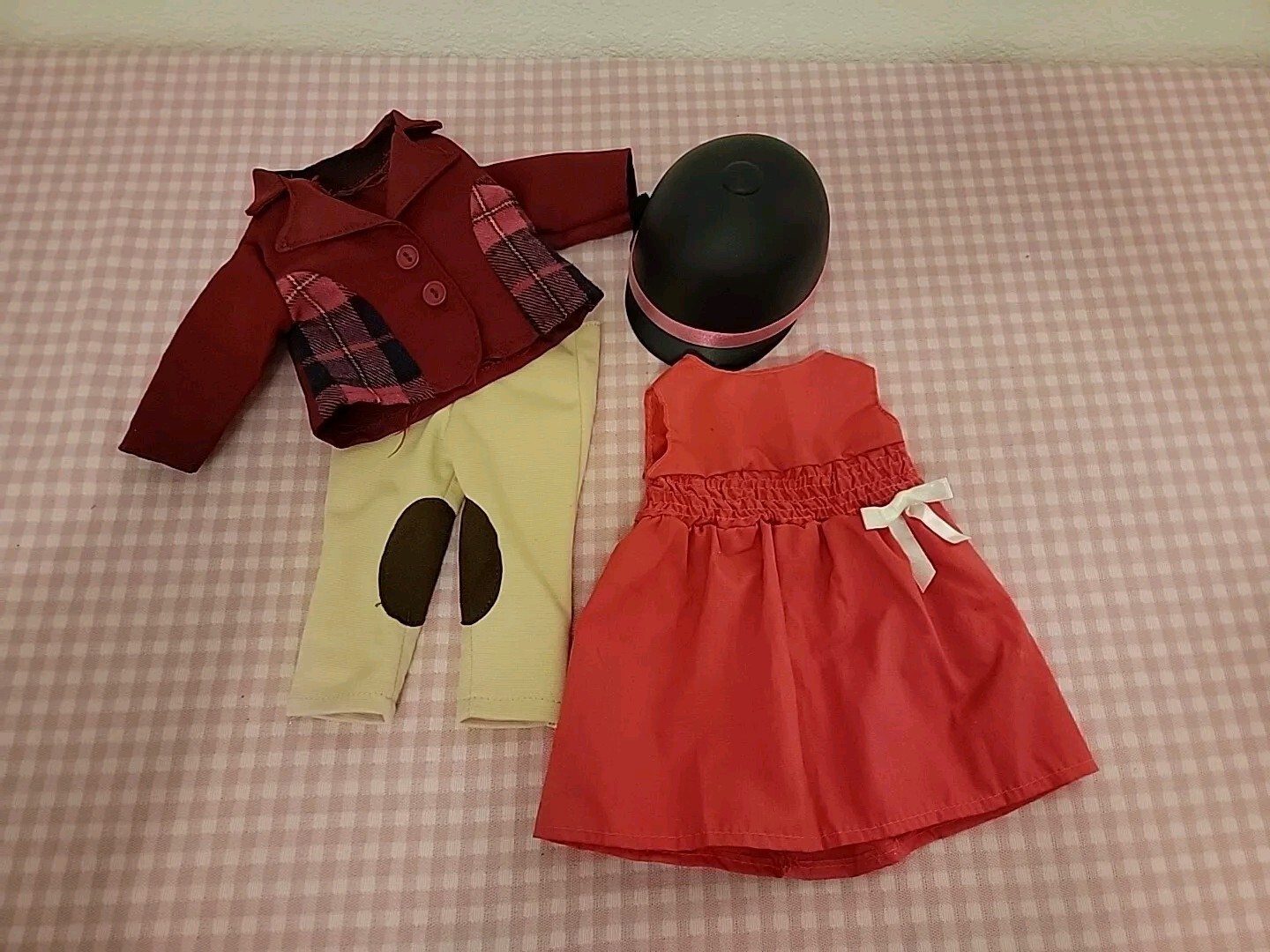 Lot 4 Pc Horse Riding Outfit Helmet Pants Coat Dress