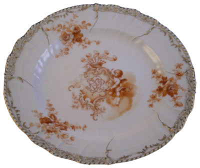 Antique 20thC KPM Berlin Porcelain Plate Royalty Owned Porzellan Teller German B