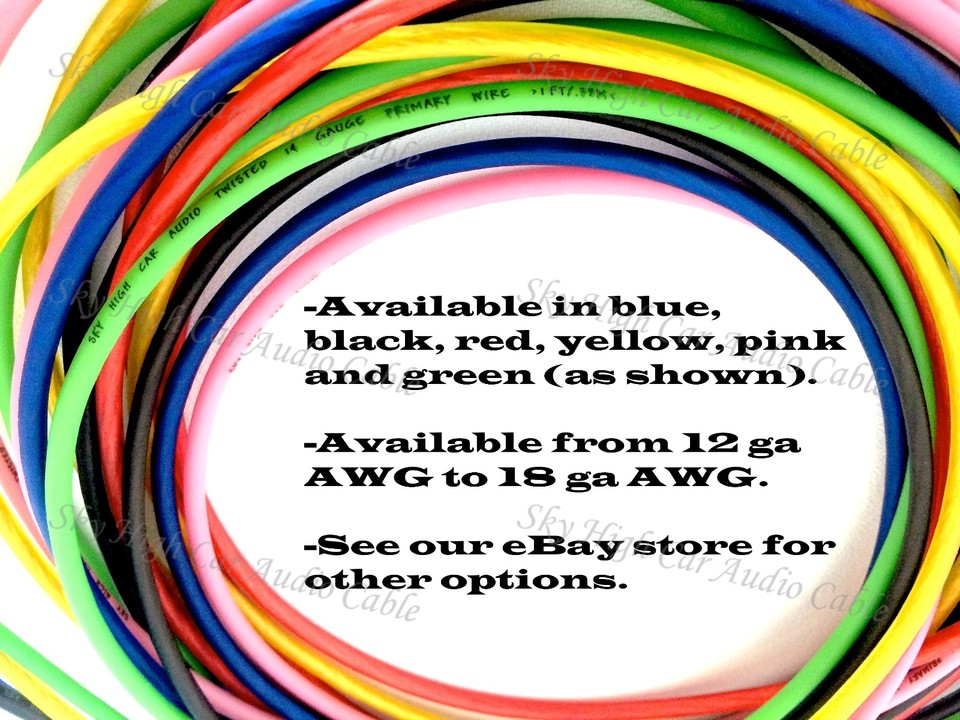 50 Ft Black 16 Gauge AWG Primary Remote Wire - Sky High Car Audio Power Cable