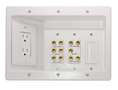 Legrand - OnQ Home Theater Connection, Recessed TV Outlet  5.1 Speaker System