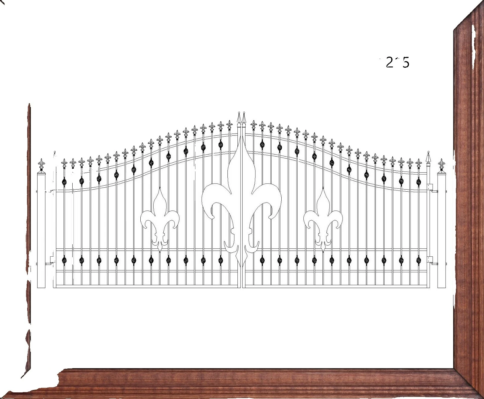 Puertas de jardín de madera