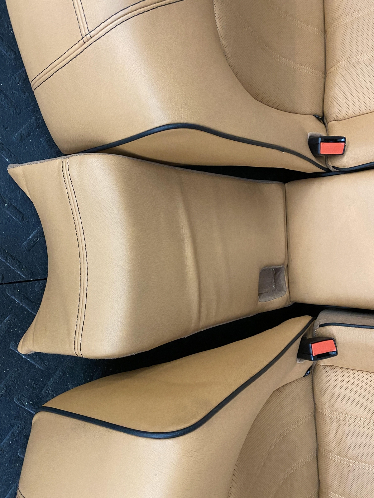 09 MASERATI QUATTROPORT SET OF POWER BUCKET FRONT & REAR SEATS CUOIO LEATHER
