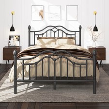 Metal Platform Bed Frame Twin Full Queen Size with Headboard and Footboard