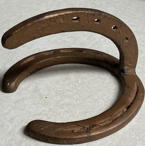 Real Horse Shoe Wall Hook Metal Hanger Rack Hat Tack Western Americana Cowboy - Picture 3 of 6