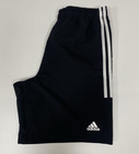 Adidas Men's Shorts 7" 3-Stripes Active Gym Black Size Medium