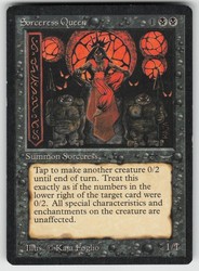 Sorceress Queen Arabian Nights MTG