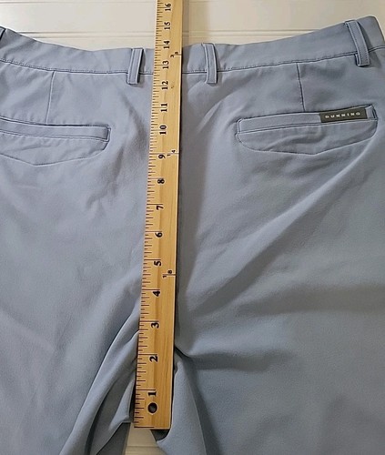 Dunning Shorts Mens Sz 36 BLUE Solid Casual Performance Golf Chino, STRETCH - Picture 7 of 11