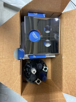 Grohe 29141000 Grohtherm Thermostatic Valve Trim, Triple Knob, Chrome