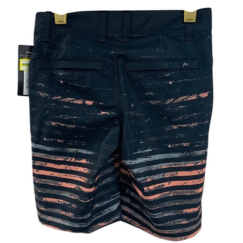 NWT New Art Class Boys Size 6 Black Orange Striped Lined UPF 50+ Swimming Trunks - Picture 2 of 4