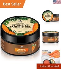 Moisturizing Tanning Gel with Carrot  Coconut Oils - 7.05 oz for All Skin Types