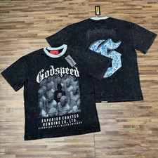 Godspeed Black Cotton Graphic Print Logo Crew...