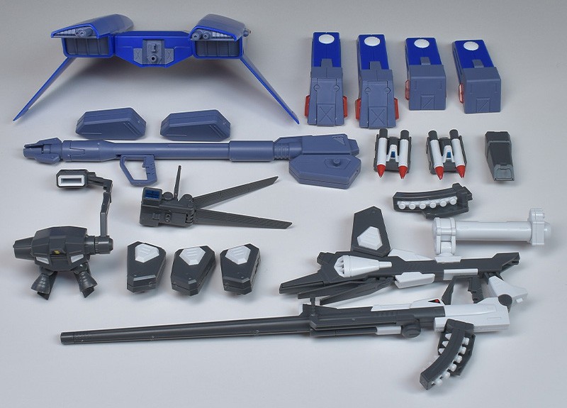 Built PREMIUM BANDAI A & L TYPE Weapon Mission Pack For Mg 1/100 Gundam F90 I II