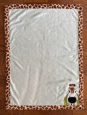 Lambs  Ivy Baby Blanket Mint Green Monkey Sitting On Zebras Head Giraffe Border