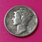1943 Mercury Dime Silver 10C Circulated US Coin Business Strike Uncertified