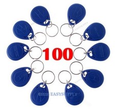 For Access Control Use 100Pcs125Khz Rfid Proximity Id Card Keyfobs Blue New