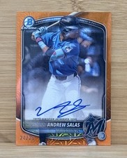 2025 Bowman Chrome - Mega Box Chrome Mojo Autographs Andrew Salas /25
