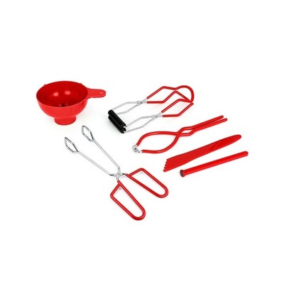 Professional Canning Tool Set Jar Lifter Lid Lifter Bubble Removers 6