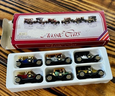 unbranded Die Cast Metal Classic Cars box set of 6 no. 96763 approx 1:64 scale
