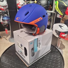 Casco jet SCI omologato CGM PRIMO 811 EN1077:2007 B azzurro arancione M 54-58