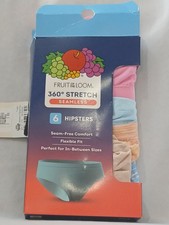 Fruit of the Loom 360 Stretch Seamless Girls' Briefs 6 Pack Multicolor 10/12
