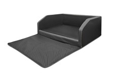 Hundebett Kofferraum Travel Duo Autohundebett Schutzdecke Schwarz-D.Grau 110x90