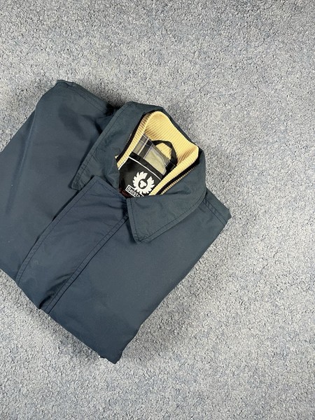 Harrington Jacket Belstaff Azul Marino Made in England 90s Vintage British Style
