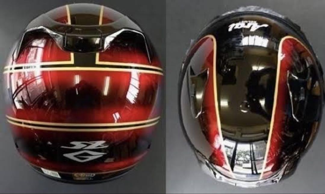 Arai SZ-G VINTAGE BK/RD L(59-60cm)×2個 SZ-G ☆アライ限定☆SZ-G VINTAGE☆RD/59-60☆本物塗装 : ワン