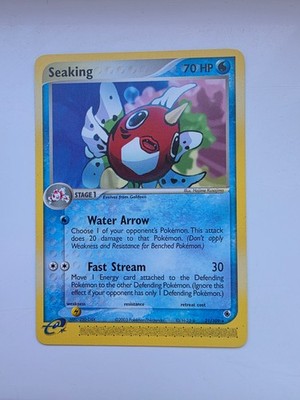 Seaking 21/109 Pokemon TCG Card EX Ruby & Sapphire Non-Holo LP