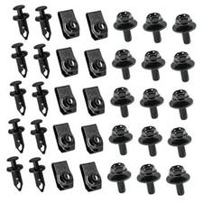 35Pcs Engine Under Cover Splash Shield Body Bolts Screws, Bumper Clips
