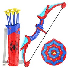Bow And Arrow Set For Kids, Light-Up Archery Toy Set With 7 Suction Cup Arrows
