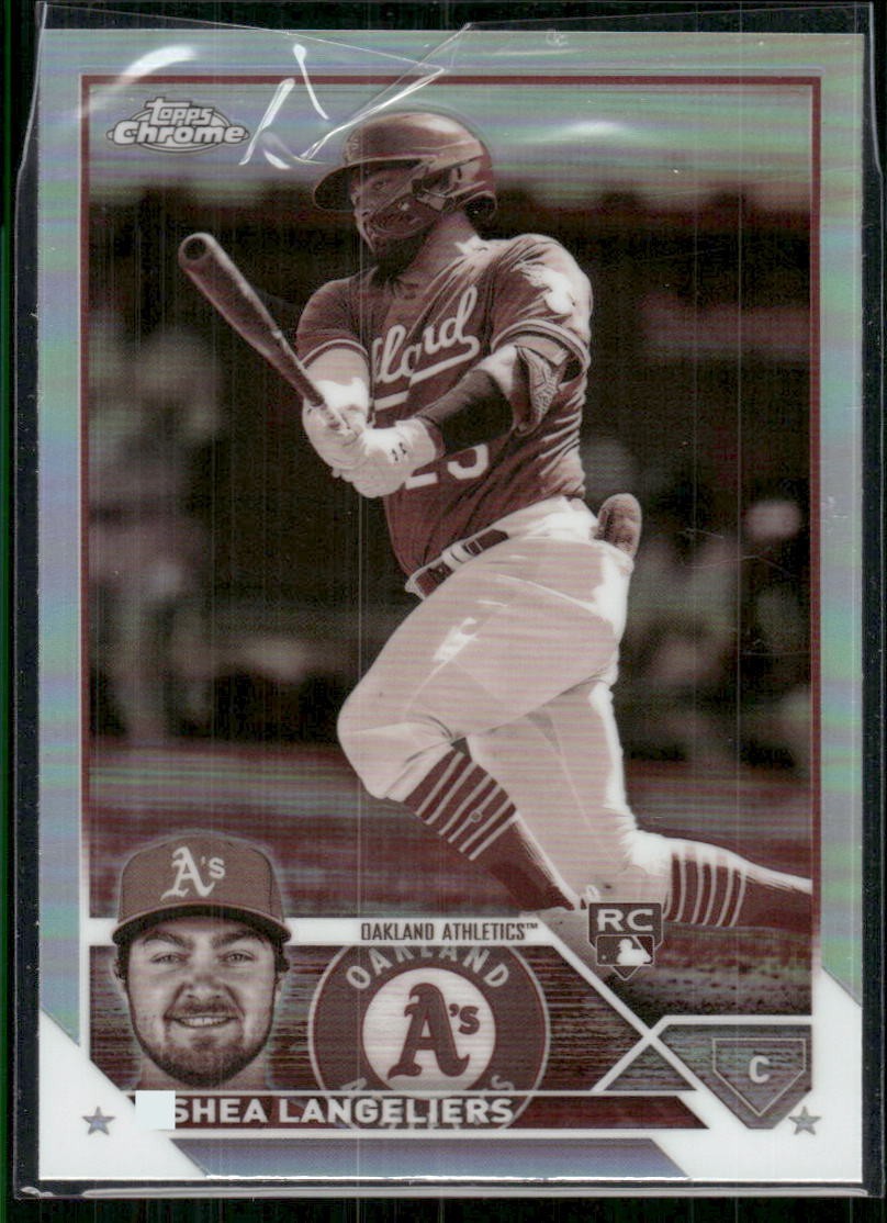 2023 Topps Chrome Sephia Refractor Shea Langeliers #175 Athletics (JM)