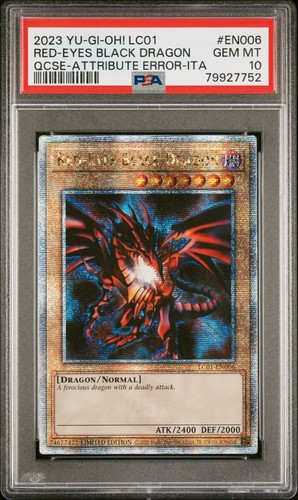 Red-Eyes Black Dragon PSA 10 EN006 Quarter Century Secret Rare Yugioh Card