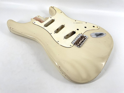 MJT Official Custom Vintage Aged Nitro Guitar Body Mark Jenny VTS Vintage White