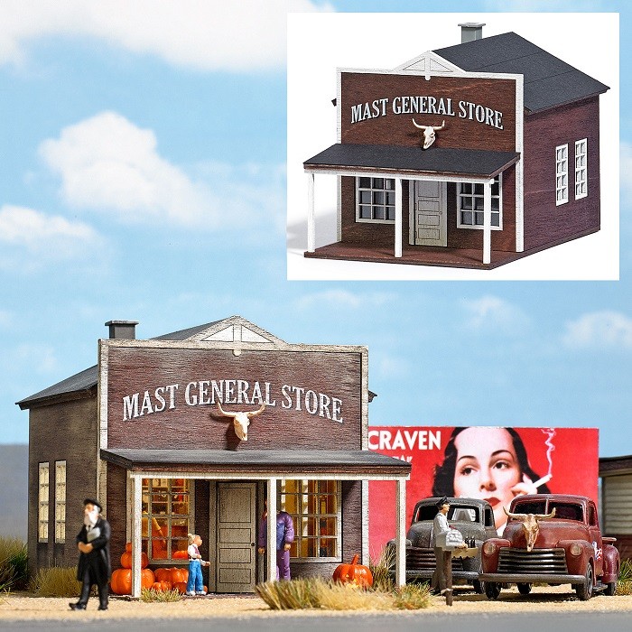 Busch 9725 - 1/87 / H0 US Warehouse / Mast General Store - New
