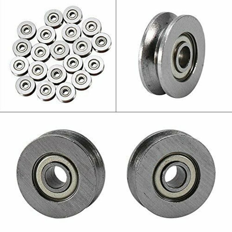 10Pcs V623ZZ Groove Guide Pulley Rail Ball Bearings For Linear Motion System E