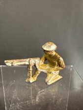 Barclay 1940's Manoil cast metal Soldier WW1 Machine Gunner kneeling