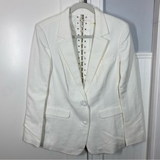 Rag  Bone Lillian Lace Up Oversized Blazer in ivory size 4 academia business