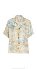 BNWT Zimmermann ILLUMINATE SHORT SLEEVED SHIRT 