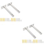 2 Sets Regalbodenträger Regalwinkel Metall Schwebende Regalhalterungen