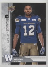 2018 Upper Deck CFL Blank Back Adarius Bowman #154 o2y