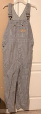 Vintage Big Mac Square Back Overalls Hickory Stripe 40x32 Farm