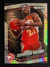 2024-25 Panini Prizm Black Dominique Wilkins Silver Pulsar Atlanta Hawks