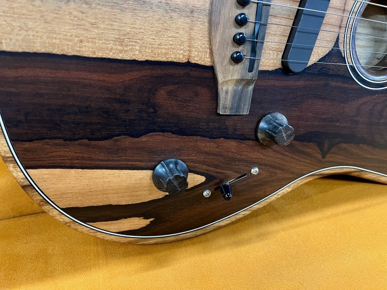 In Store American Acoustasonic Stratocaster, Ebony Fingerboard, Ziricote, LTD ED 5