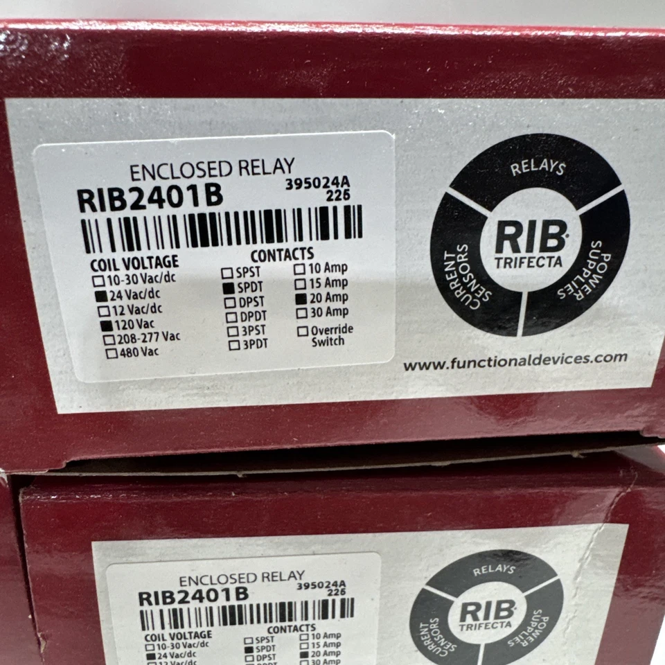 Relé precableado cerrado 12-RIB RIB2401B, 24 VCA, SPDT, 20A 5LE36 Foto 3 de 3