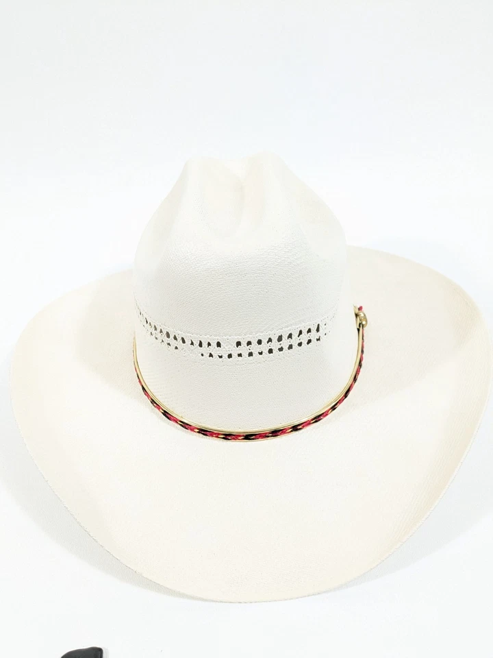 Western Express Cowboy Hat White Cattleman Fitted Large 7 3/8 - Image 2 of 4