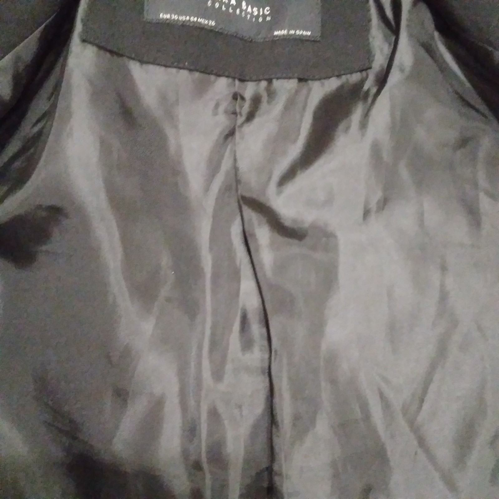 Zara Basic Collection Size 4 Blazer Jacket Black … - image 6