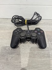 Official Sony PlayStation 2 PS2 Dualshock 2 Controller Black Tested , working